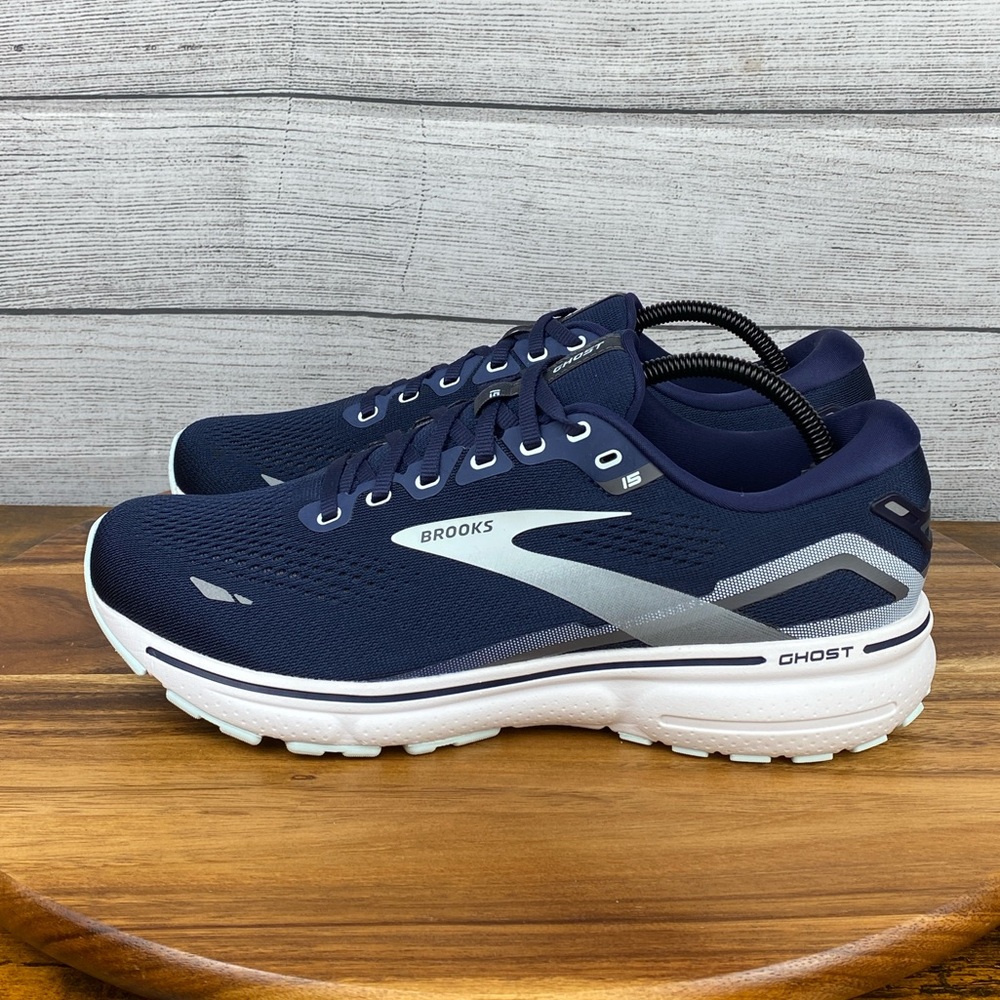 Brooks Ghost 15 Peacoat Pearl Salt Air Running Shoes 1203801B450 Women Size 11.5